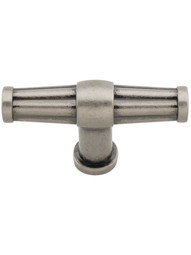 Luxor 2 1/2 inch T-Handle Cabinet Knob in Antique Pewter.
